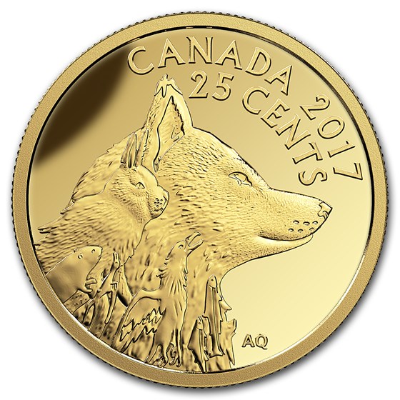2017 Canada 1/2 Gram Pf Gold $0.25 Predator v Prey: Arctic Fox 2017 Canada 1/2 Gram Pf Gold $0.25 Predator v Prey: Arctic Fox